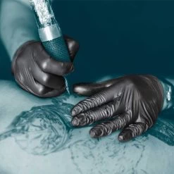 Unigloves GT003 Select Black Nitrile Gloves For Tattooing (Pack Of 100) -Home - Tools - Gloves UNIGLOVES GT003 SELECT BLACK NITRILE GLOVES FOR TATTOOING pj 015B25D