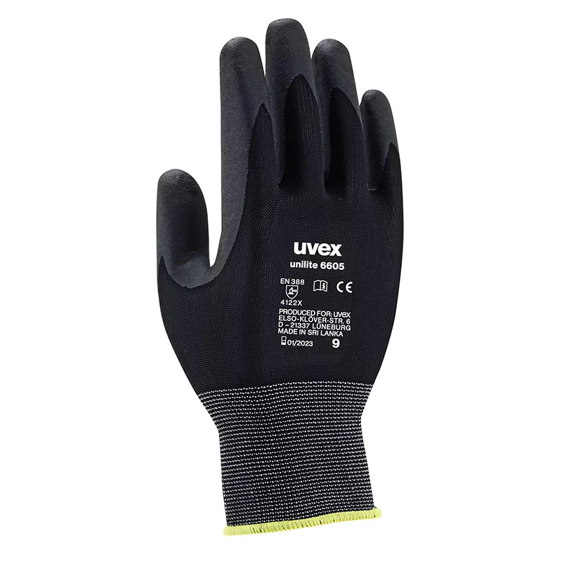 Uvex 6605 Unilite Lightweight Handling And Assembly Gloves 4 Uvex 6605 Unilite Lightweight Handling And Assembly Gloves - Image 2