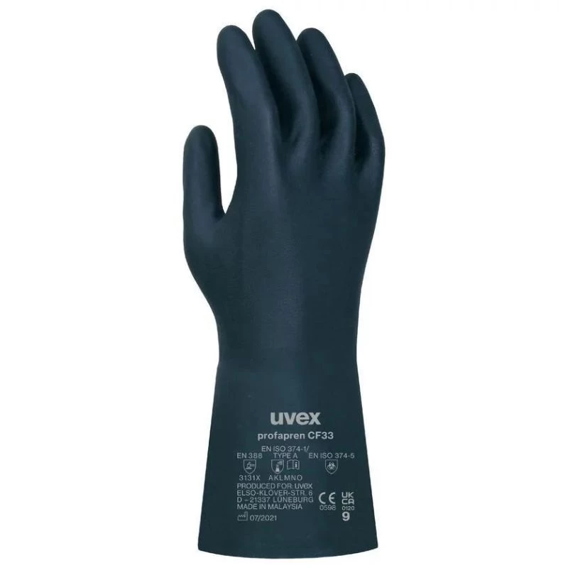 Uvex CF33 Profapren Flexible Chemical-Resistant Gauntlets 4 Uvex CF33 Profapren Flexible Chemical-Resistant Gauntlets - Image 2