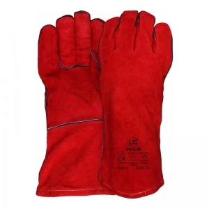 WGR Red Oil-Grip Heat-Resistant Welding Gauntlets 3 WGR Red Oil-Grip Heat-Resistant Welding Gauntlets