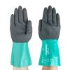 Ansell AlphaTec 58-530W Chemical-Resistant Gauntlet Gloves -Home - Tools - Gloves alphatec 58 530bw back and front view