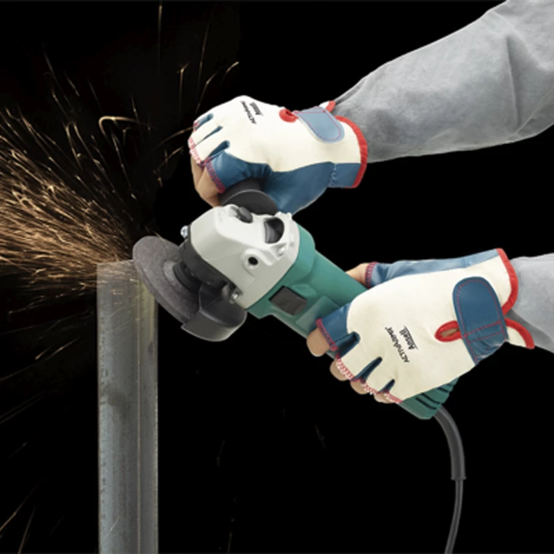 Ansell 07-111 VibraGuard Half-Finger Padded Work Gloves 4 Ansell 07-111 VibraGuard Half-Finger Padded Work Gloves - Image 2