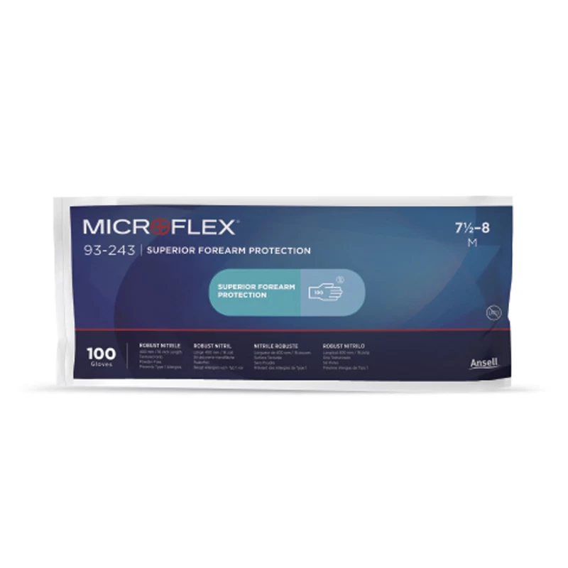 Ansell Microflex 93-243 Disposable Powder-Free Nitrile Gloves 5 Ansell Microflex 93-243 Disposable Powder-Free Nitrile Gloves - Image 3