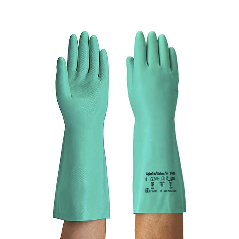 Ansell AlphaTec Solvex 37-695 Nitrile Chemical-Resistant Gloves 3 Ansell AlphaTec Solvex 37-695 Nitrile Chemical-Resistant Gloves