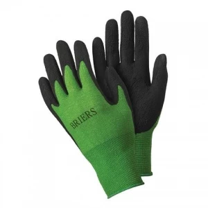 Briers Green And Black Bamboo Gardening Gloves 3 Briers Green And Black Bamboo Gardening Gloves