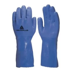 Home - Tools - Gloves 18 Delta Plus VE780 PVC Coated Chemical Resistant Gloves