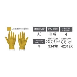 Uvex HexArmor Helix 2082 Cut Level D Arc Flash Safety Gloves (60614) -Home - Tools - Gloves hexarmor helix 2082 gloves 1 updated5B25D