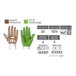 HexArmor Rig Lizard 2021X Hi-Vis Impact-Resistant Heavy-Duty Gloves -Home - Tools - Gloves hexarmor rig lizard 2021x heat resistant gloves with impact protection hm 15B25D