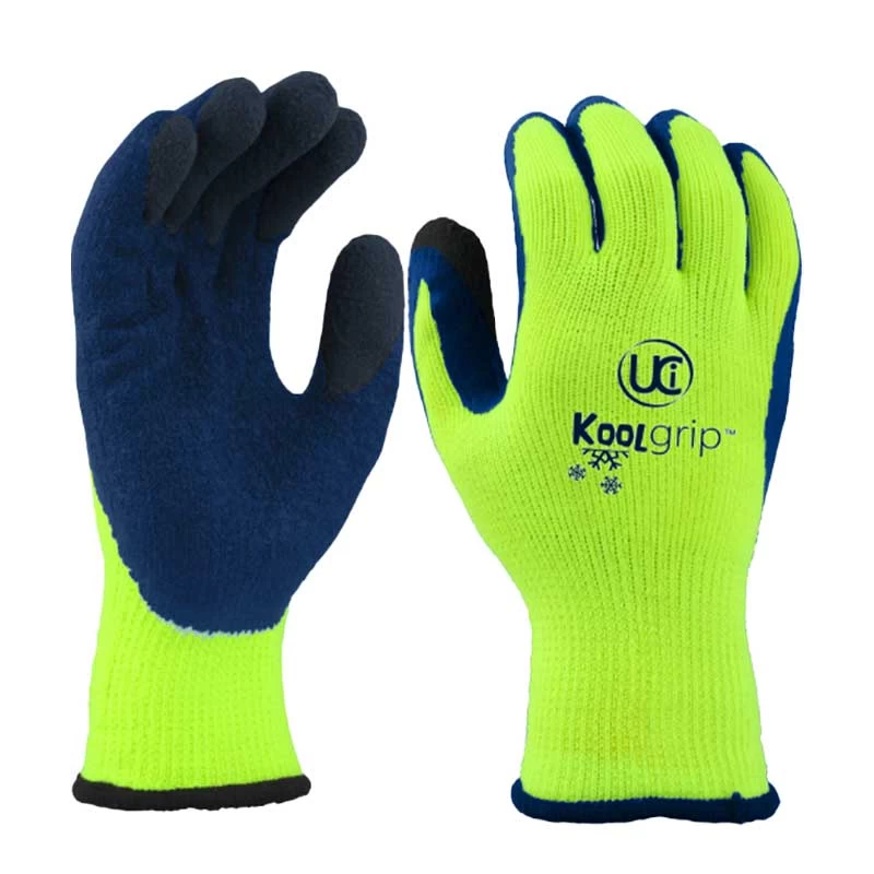 KOOLgrip Hi-Vis Yellow Grip Gloves (Case Of 100 Pairs) 3 KOOLgrip Hi-Vis Yellow Grip Gloves (Case Of 100 Pairs)