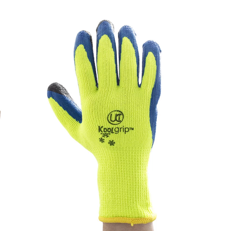 KOOLgrip Hi-Vis Yellow Grip Gloves (Case Of 100 Pairs) 4 KOOLgrip Hi-Vis Yellow Grip Gloves (Case Of 100 Pairs) - Image 2