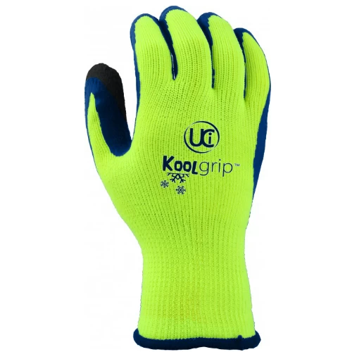 KOOLgrip Hi-Vis Yellow Grip Gloves (Case Of 100 Pairs) 6 KOOLgrip Hi-Vis Yellow Grip Gloves (Case Of 100 Pairs) - Image 4