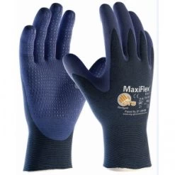 MaxiFlex Elite Handling Gloves With Dotted Coated Palm 34-244 (Pack Of 12 Pairs)