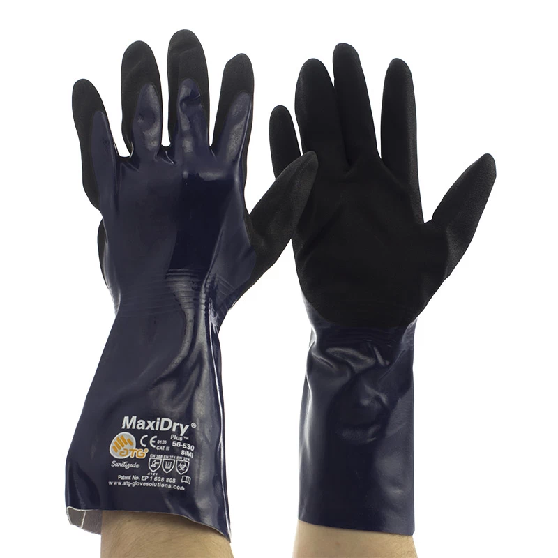MaxiDry Plus Chemical Resistant Gauntlet Gloves 56-530 4 MaxiDry Plus Chemical Resistant Gauntlet Gloves 56-530 - Image 2