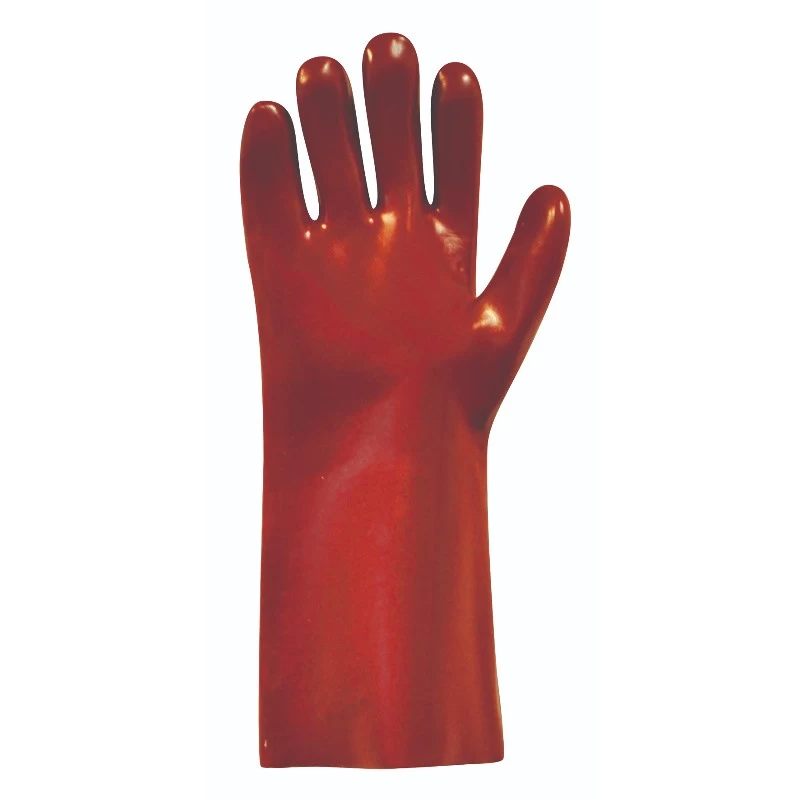Polyco Polychem Heavyweight Red PVC Chemical Resistant Gauntlets 6 Polyco Polychem Heavyweight Red PVC Chemical Resistant Gauntlets - Image 4