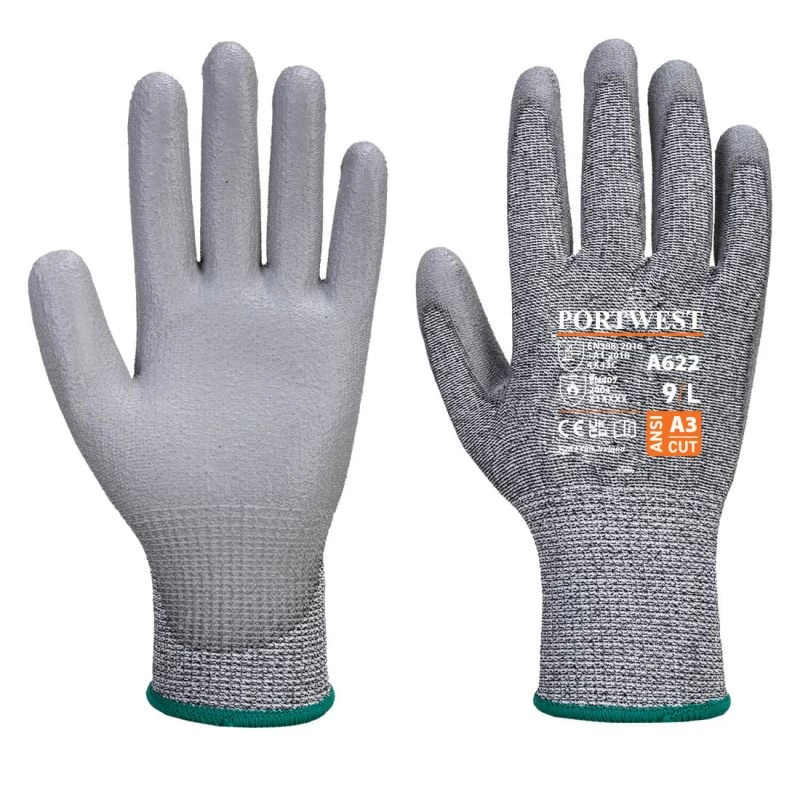 Portwest A622 Level C Cut-Resistant PU Coated Gloves 3 Portwest A622 Level C Cut-Resistant PU Coated Gloves