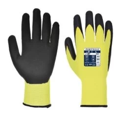 Portwest A625 Hi-Vis Cut-Resistant Yellow And Black Gloves