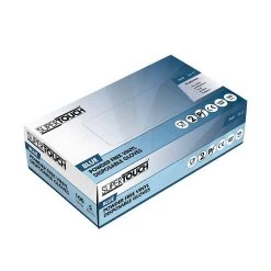 Supertouch Blue Powdered Vinyl Gloves 1101 -Home - Tools - Gloves powdered vinyl gloves blue 15B25D