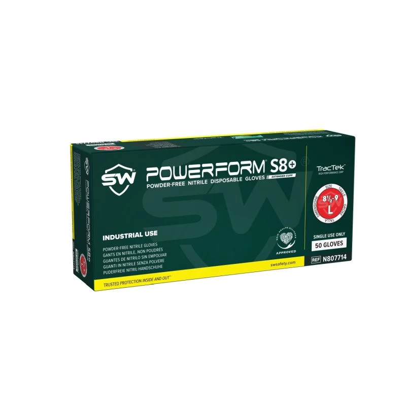 PowerForm S8 Powder-Free Nitrile Gloves (Box Of 50 Gloves) 4 PowerForm S8 Powder-Free Nitrile Gloves (Box Of 50 Gloves) - Image 2