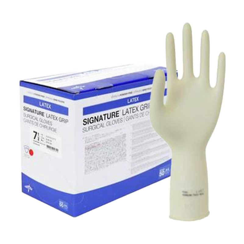 Medline Signature Grip Latex Surgical Gloves MSG29 3 Medline Signature Grip Latex Surgical Gloves MSG29