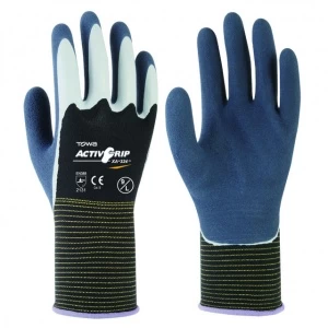 Towa ActivGrip XA-324 Latex-Coated Gloves With Black Liner 3 Towa ActivGrip XA-324 Latex-Coated Gloves With Black Liner