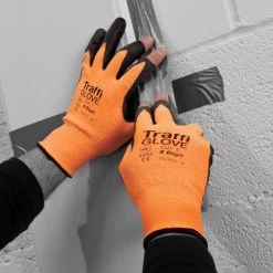 TraffiGlove TG350 3 Digit Polyurethane Cut Level 3 Handling Gloves 9 TraffiGlove TG350 3 Digit Polyurethane Cut Level 3 Handling Gloves -Home - Tools - Gloves traffiglove tg350 3 digit polyurethane cut level 3 handling gloves hm 15B35D