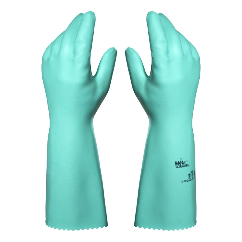 Mapa Ultranitril 377 Chemical-Resistant Heat-Resistant Gauntlet Gloves 3 Mapa Ultranitril 377 Chemical-Resistant Heat-Resistant Gauntlet Gloves