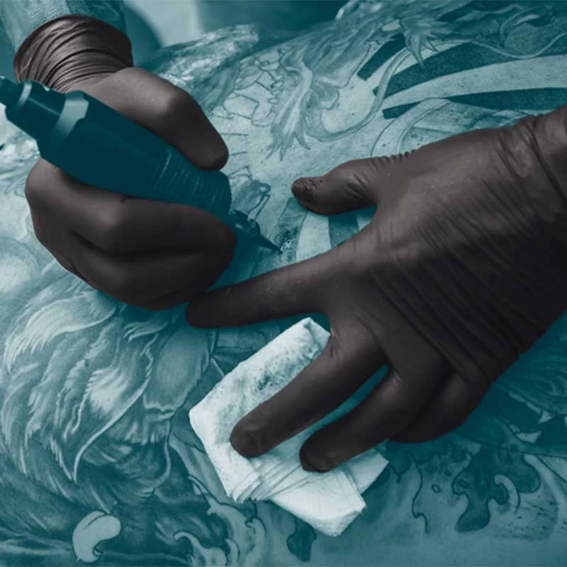 Unigloves Biotouch GM009 Black Nitrile Biodegradable Work Gloves (Box Of 100 Gloves) 6 Unigloves Biotouch GM009 Black Nitrile Biodegradable Work Gloves (Box Of 100 Gloves) - Image 4