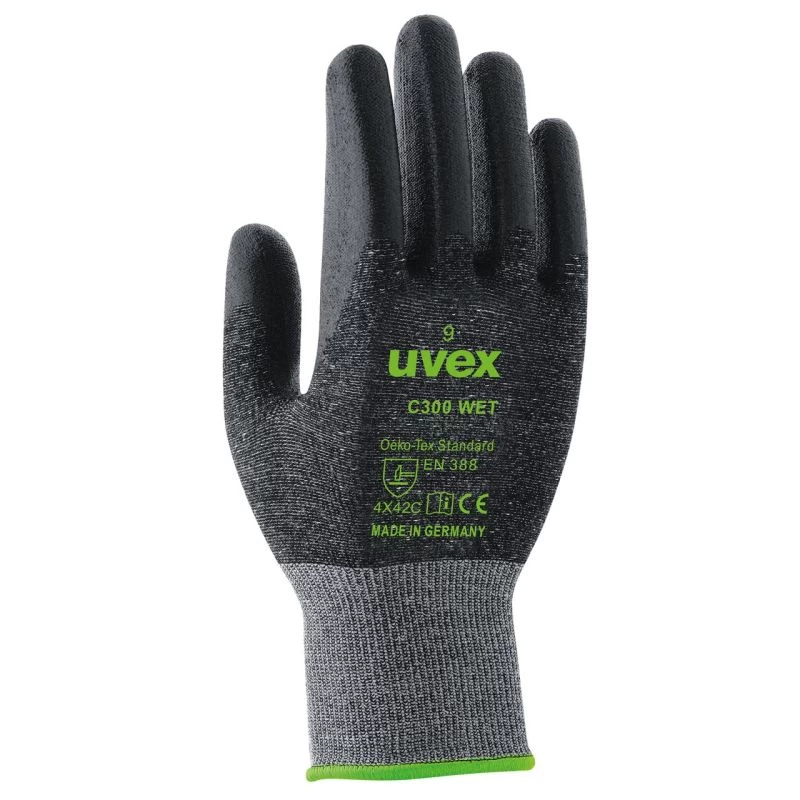 Uvex C300 Wet Cut Resistant Grip Gloves 4 Uvex C300 Wet Cut Resistant Grip Gloves - Image 2