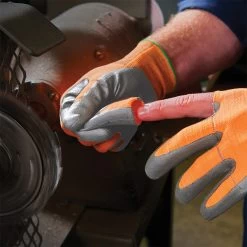 Uvex Phynomic X-Foam HV Detachable Finger Grip Gloves -Home - Tools - Gloves uvex phynomic x foam hv hi vis grip gloves 15B25D