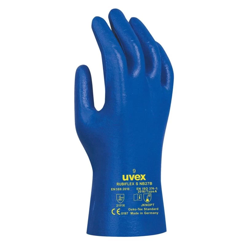 Uvex Rubiflex S 27cm Chemical-Resistant Gloves NB27B 4 Uvex Rubiflex S 27cm Chemical-Resistant Gloves NB27B - Image 2