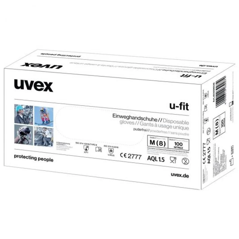 Uvex U-Fit Flexible Chemical-Resistant Disposable NBR Nitrile Rubber Disposable Gloves 60596 - Money Off Offer! 5 Uvex U-Fit Flexible Chemical-Resistant Disposable NBR Nitrile Rubber Disposable Gloves 60596 - Money Off Offer! - Image 3