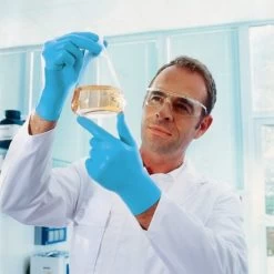 Uvex U-Fit Disposable Flexible Nitrile Rubber Chemical Gloves -Home - Tools - Gloves uvex u fit flexible chemical resistant disposable gloves 15B45D 1